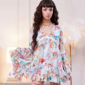 Dolls Kill care bears tenderhearted dress